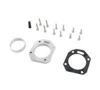 Car Snorkel Kit For RBC For RRC K20 K24 K20Z1 K20A1 K20A2 K24A K20A3 Engine Air Intake System Dual Throttle Body Kit Adapter Aluminum(Silver)