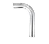 Car Snorkel Universal 90 Degree Bend Elbow Intercooler Pipe Air Intake Tube Intercooler Pipe 1/2 Piece 47mm-72mm ID 51mm-76mm OD Air Intake Turbo Hose(63mm OD L Shape)