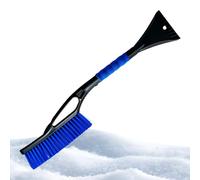 Car Snow Brush - Aluminum Alloy Multi-Function Ice Scraper | 2-in-1 Extendable Handle Snow Shovel Cleaning Tool - Winter De-Icing Windshield Brush | Ideal For Outdoor Vehicle Use