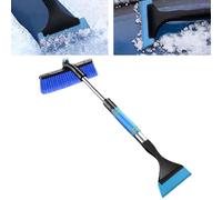 Car Snow Brush - Ergonomic Telescopic Removable Ice Scraper with Soft Bristles for Quick Frost and Snow Removal, Durable Car Window Cleaning Shovel for Cars, Winter Waru