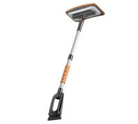 Car Snow Brush Extendable 360° Rotation Snow Brush with ABS Shovel & Sponge Handle Ergonomic Lightweight Winter Car Accessories for Vehicles, Trucks, SUVs Windshield Scraper for