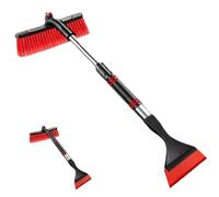 Car Snow Brush | Telescopic Heavy Duty Ergonomic - Snow Brush And Ice Scraper For Truck, Window Frost And Winter Vehicle Including Truck Camper Cleaning