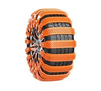 Car Snow Chains for Benz C-Class C 300 Estate,Universal Adjustable Emergency Snow Tire Chains,Portable Easy to Mount Traction,A/Orange-8PCS