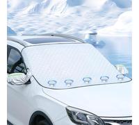 Car Snow Cover for Mitsubishi OutLander Sport 2000-2024 2025 2026 | Thickened Winter Windshield Snow Cover, 4-Layer Ice Frost Protector with Anti-Theft Flaps, All-Weather Sun & Ice