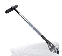 Car Snow Scraper and Brush - Detachable Handle with Rotating Head Shovel - Ice Scraper and Extendable Brush for Car | For Cleaning and Defog the SUV Windscreen