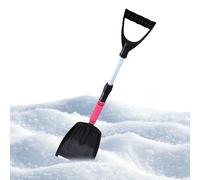 Car Snow Shovel - 28-34 Inch Snow Shovel, Compact Snow Shovel, Car Trunk with Handle, 34 Inch After Telescopic, ABS+PP+EVA Cotton for Truck, SUV, Snowmobile, ATV,