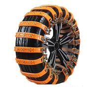 Car Snow Tire Chains For VW Atlas 6-seat / 7-seat 2017 2018 2019 2020,Reusable TPU Non-Slip Zip Tie Tires Chain,Adjustable Anti-Slip Tire Snow Chains,Durability,A/Orange-8PCS