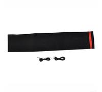 Car Soft Wheel Cover 38cm Black Suede Red and Antislip Sport Comfortable with Steering Grip and Pattern Handle Fit for 15