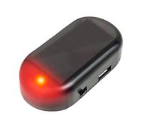 Car Solar Anti-Ťheft Light, Simulated Cař Alařm LED Warning Light, in-Car Flashing Device, Solař -Powered Fake Alarm for Vehicle Ťhèft Prevention, Easy Dashboard Mount, Auto On/Off, 1 Piec
