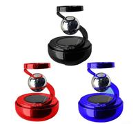 Car Solar Aromatherapy Machine, 1-Pack Rotatable Air Purifier with Solar Powered Operation Fragrance Diffuser for Vehicle Dashboard Red/Black/Blue(Black)