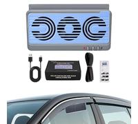 Car Solar Powered Exhaust Fan - Solar Power Exhaust Fan Car Accessories - Quiet Air Purifier Odor Eliminator Vehicle Accessories for Sedan Truck RV Travel Road Trip Summer Winter Ventilation