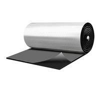 Car Sound Dampening Mat - MultiPurpose Aluminum Foil Rubber Plasticc SoundInsulation Pad | SelfAdhesive Noise Deadener Heat Deadening Roll for Hood, Door, Roof, and Firewall