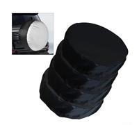 Car Spare Tire Cover, 210d Oxford Cloth Tire Cover With Drawstring Closure For Secure Dustproof And Rain Resistant Tire Protection(black 80 * 47cm)