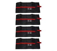 Car Spare Tire Storage Bag with Handle for 13-18in and 19-23in Tires Protective Cover for SUV Vans 4pcs (S Red Belt)