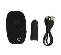 Car Speakerphone Wireless EDR Noise Reduction Long Standby Time Hands Free Call Easy Assembly Speaker for Driving, Sun Visor Clamp/Holder ABS Material for Vehicle