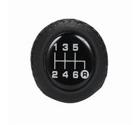 Car Speed Gear Shift Knob Car Manual Gear Shift Knob Shifter Black Stitch 6 Speed Universal Stick Lever Head Ball