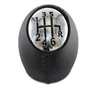 Car Speed Shift Head Pu Leather Car Shift Gear Knob Lever Gaitor Replacement for Renault Scenic/Grand Scenic 2 II 3 III 2003-2015(123456r Leather)