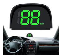 Car Speedometer - Digital GPS Head Up Display With USB Port, Real-Time Driving Speed Indicator | Auto Plug-In Mileage Tracker, Screen For Dashboard Use In Cars, Bikes, Motorcycles