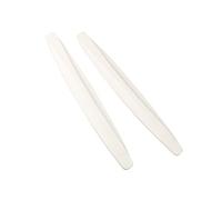 Car Splash Mudflaps Protection Body Protector Molding Rubber Car Bumper Protector Corner Guard With Adhesive Tape Scratch Strips Sticker Mud Flap Guards(2pcs white)