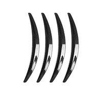 Car Splash Mudflaps Strip For Tesla For Model 3 2017 2018 2019 2020 2021 4Pcs/Set Car Wheel Eyebrow Arch Trim Side Mud Flap Guards(Gloss Carbon Fiber)
