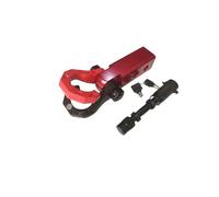 Car Split Trailer Shackles With 18000 Lbs 2 Inch Hitch Arm Receiver Tow Hitch Trailer Tow Bar With Two Hole Adjust Hooks Accessories(RED)
