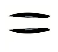 Car Spoiler Canards Kit For BMW 1 Series E81 E82 E87 E88 2004-2013 Front Headlight Eyebrows 1Pair Evil Eyelids Headlamp Covers Trim Front Lip Protector(Glossy Black)