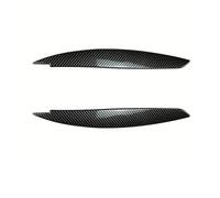 Car Spoiler Canards Kit For BMW 1 Series E81 E82 E87 E88 2004-2013 Front Headlight Eyebrows 1Pair Evil Eyelids Headlamp Covers Trim Front Lip Protector(Carbon Look)