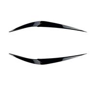 Car Spoiler Canards Kit For BMW X1 F48 18i 18d 20i 20d 25i 2016-2020 Headlamp Eyelid Sticker Glossy Black Trim 1Pair Car Headlight Evil Eyebrows Cover Front Lip Protector(Glossy Black)