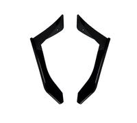 Car Spoiler Canards Kit For Mustang MK6.5 2018-2023 SIDE BUMPER Turning Splitter Protection Body Kit Car Front Wrapping Corner Front Bumper Lip Spoiler(Glossy Black)