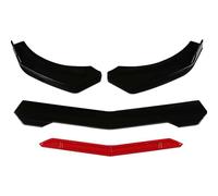 Car Spoiler Canards Kit For Panamera 2012-2022 Car Front Bumper Lip Chin Spoiler Splitter Diffuser Body Kits Trim Air Dam Protector 6 Colors(Red)
