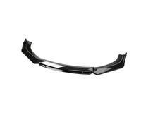Car Spoiler Canards Kit Four Section Universal Car Diffuser Front Lip Bumper Spoiler Auto Body Kit Black&Red Spade(Black)