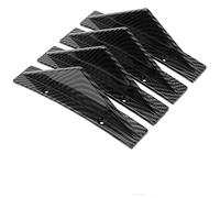Car spoiler Car Rear Bumper Diffuser 4PCS For F&ord For Fiesta For Focus 3 4 MK3 MK4 For Mondeo For Ecosport For Kuga For Focus ST PONNYC(carbon fiber)