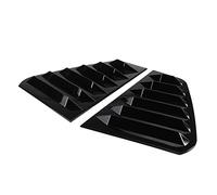 Car spoiler Car Rear Window Louver Shutter Side Vent Cover Trim Black/Carbon Fiber 1 Pair For VW For GOLF MK7 MK7.5 2014-2019 GTI/GTD/R PONNYC(Glossy Black)
