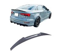 Car Spoiler Compatible For Audi A3 S3 RS3 8V Limousine M4 Style Real Carbon Fiber Material Rear Spoiler Trunk Wing 2013-2020(Honeycomb carbon)