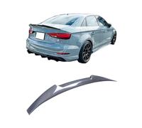 Car Spoiler Compatible For Audi A3 S3 RS3 8V Limousine M4 Style Real Carbon Fiber Material Rear Spoiler Trunk Wing 2013-2020(Carbon fiber)