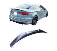 Car Spoiler Compatible For Audi A3 S3 RS3 8V Limousine M4 Style Real Carbon Fiber Material Rear Spoiler Trunk Wing 2013-2020(Matte black)
