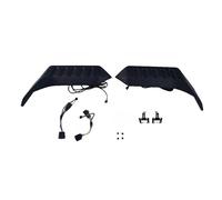 Car Spoiler Wing For Jeep For Wrangler For JK For JL 2007-2023 Car Rear Roof Light Spoiler Tail Side Splitter Top Wing Lip 4 Color Led Lamp Tailfin Tail Rear Wing(2007-2017)