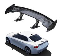 Car Spoiler Wing | GT Style Rear Tail Accessory ABS Carbon Fiber Look Trunk Bracket | Exterior Modification Kit for Mini Sedan Hatchback Model Styling Decoration