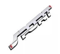 Car Sport Emblem Badge Sticker Logo 3D Motorsport Silver Lettering XCBW