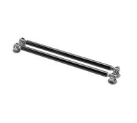 Car Stabiliser Bars 1Pair Universal Car Splitter Rods Racing Adjustable Front Rear Bumper Lip Support Strut Brace Tie Pull Bar Kit 75/100/150/200mm Stabiliser Link(Black 20cm)