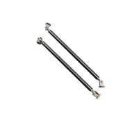 Car Stabiliser Bars 1Pair Universal Car Splitter Rods Racing Adjustable Front Rear Bumper Lip Support Strut Brace Tie Pull Bar Kit 75/100/150/200mm Stabiliser Link(Champagne)