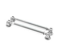 Car Stabiliser Bars 1Pair Universal Car Splitter Rods Racing Adjustable Front Rear Bumper Lip Support Strut Brace Tie Pull Bar Kit 75/100/150/200mm Stabiliser Link(Silver 7.5cm)