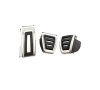 Car Stainless Gas Pedal Brake Foot Rest Pedal Cover Compatible With Golf, 7 MK7, for Octavia, A7 （Black 2 PIECES AT STYLE(Black 1 PIECE REST PEDALS)