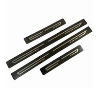 Car Stainless Steel Door Sill Strips For Seat Leon Arona Ateca Ibiza FR, Threshold Protector Anti-Slip Kick Plates Welcome Pedal Scuff Guard Accessory, Carbon Fiber Black