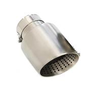 Car Stainless Steel Exhaust 1 Pcs Car Muffler Tip Exhaust Tip System Pipe 57mm 60mm Inlet Nozzle Universal For GTI For Golf 7 For MK7 Exhaust Tip(ID57MMOD89MM)