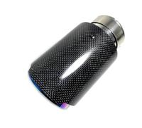 Car Stainless Steel Exhaust 1Pcs Purple Pipe Cars Accessories Exhaust Tip Tail End Muffler Tips Glossy Carbon Fiber Exhaust System Nozzle For All Car(60MM IN 89MM OUT)