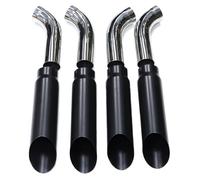 Car Stainless Steel Exhaust 4PCS Exhaust Tip For Benz For W463 G Class Muffler Tips G Class G500 G55 G63 76mm Exhaust Pipes Tailpipe Nozzle Tips(Black C)