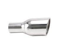Car Stainless Steel Exhaust Car Exhaust Nozzle 60mm To 101mm Muffler Tailpipe End Tip Stainless Steel Exhaust Throat(A)