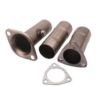 Car Stainless Steel Exhaust Pipe 2.5" 63mm Flange Of The Piping Exhaust Test Pipe 3 Bolt Gasket For Civic For CRX For Acura For EG For JDM Car Exhaust Pipe
