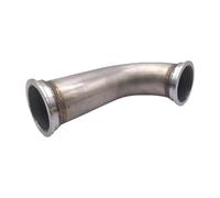 Car Stainless Steel Exhaust Pipe 90 Degree Stainless Steel Stainless Steel Elbow Adapter Downpipe 2.5"ID Flange Car Parts Accessories Exhaust Systems Car Pipe Exhaust